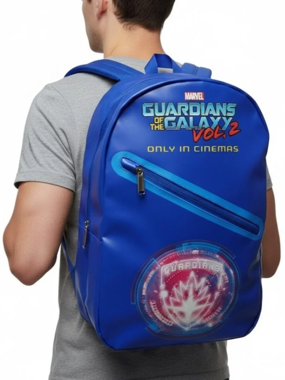 Marvel Guardians of the Galaxy Vol 2 Blue 17in x 12in Backpack NWT Promo Cinema